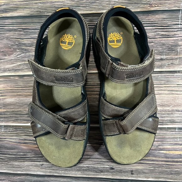 Timberland Breakwater Men's Brown Leather Strap‎ Sandals - Picture 7 of 8